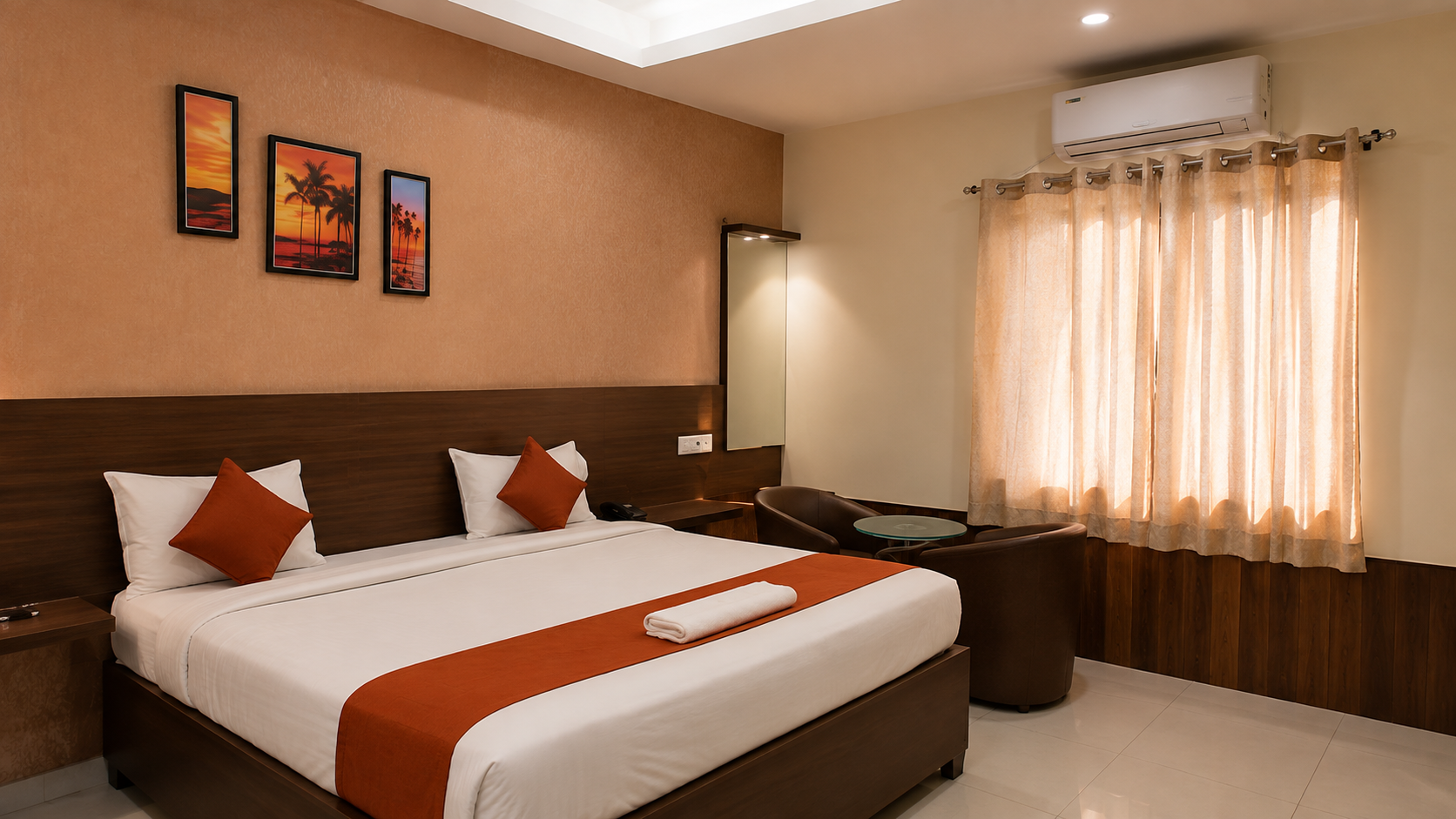 Titus Heights hotel room in Buldhana